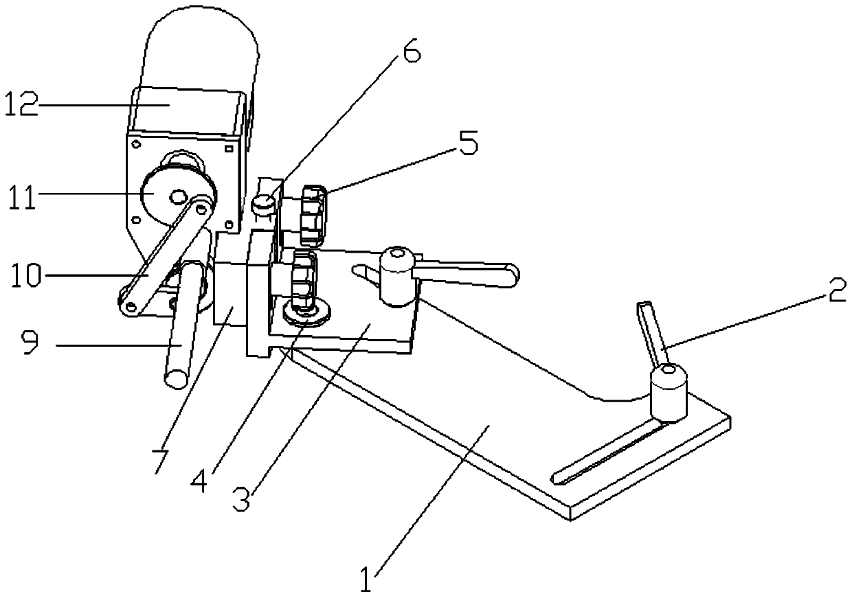 Auxiliary device for grinding and polishing the arc surface of the workpiece on the plane grinding and polishing machine