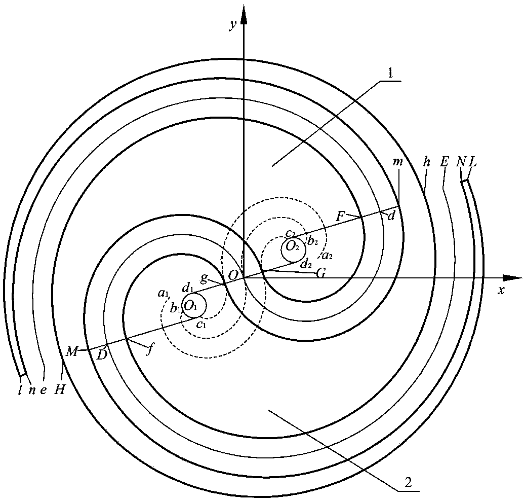 A fully meshed spiral tooth with gradient wall thickness