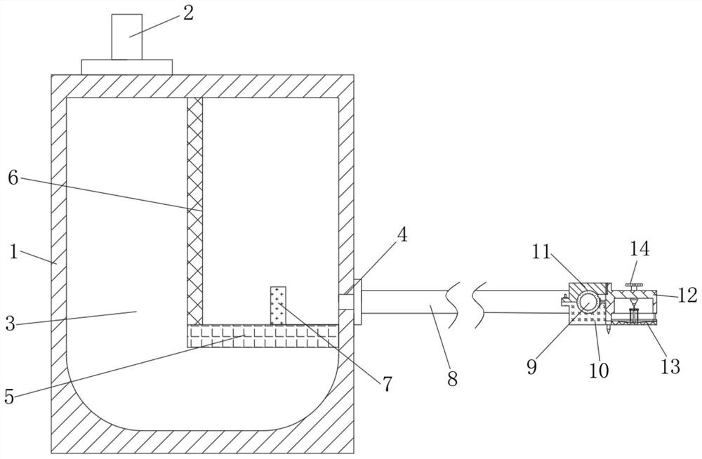 Drip irrigation type moisturizing greenhouse irrigation system