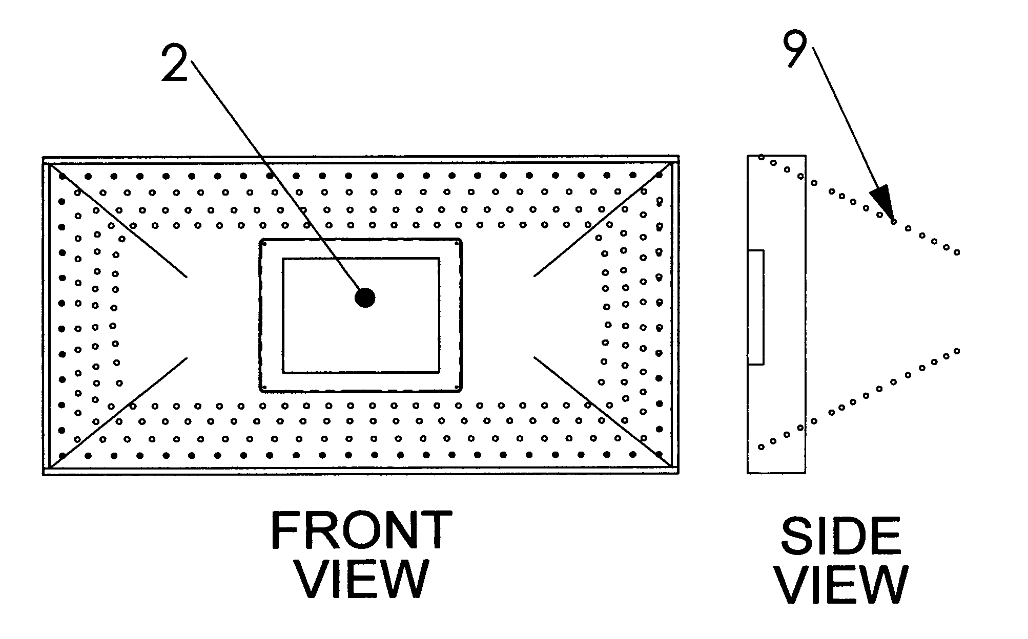 Infinity tunnel display system with floating dynamic image