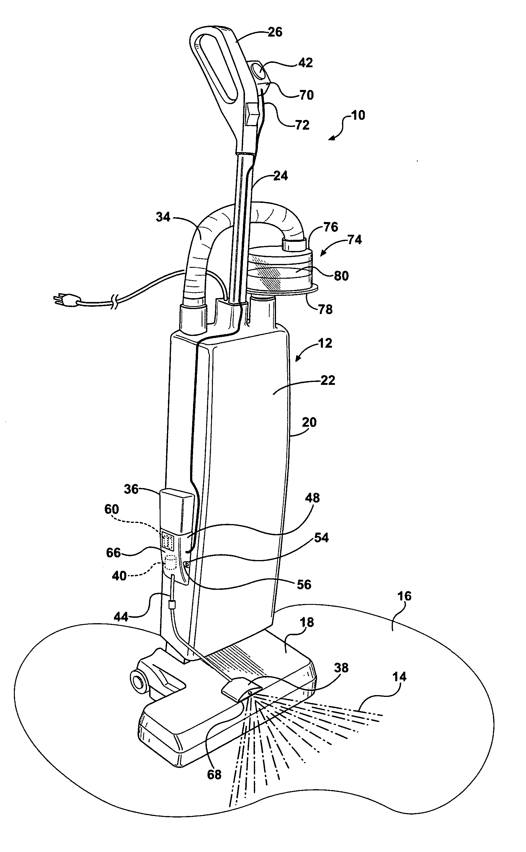 Carpet cleaning apparatus and method of construction
