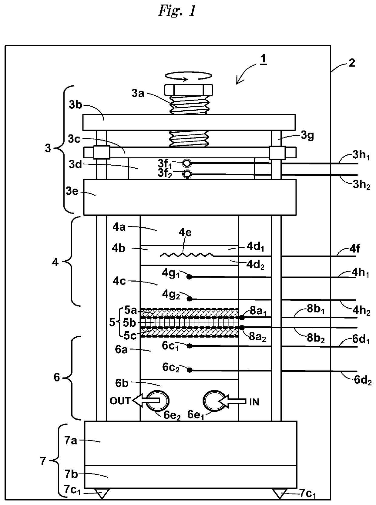 Measurement device for estimating thermal characteristics, and measurement method for estimating thermal characteristics by using same