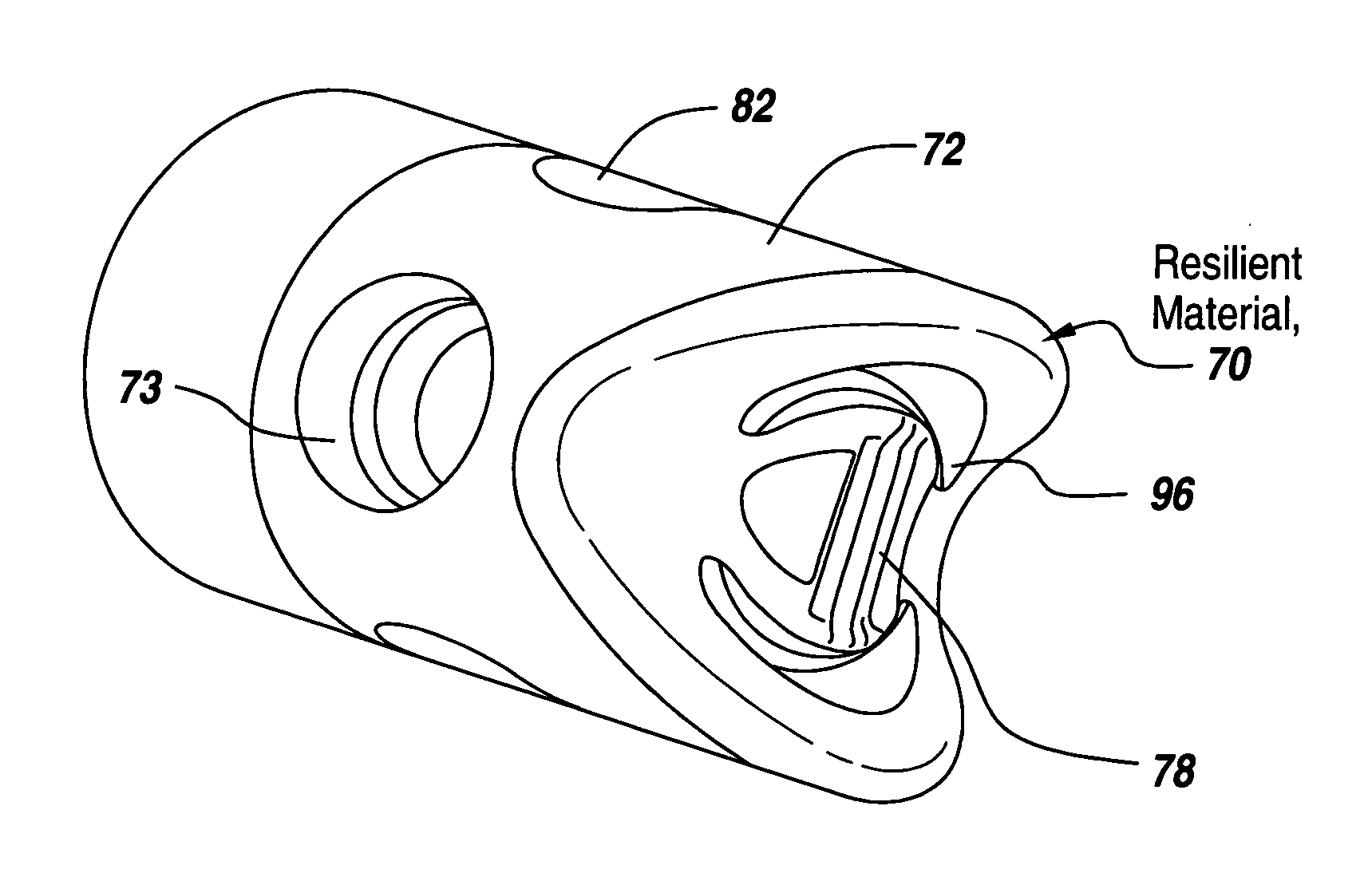 Vibration damping nock construction