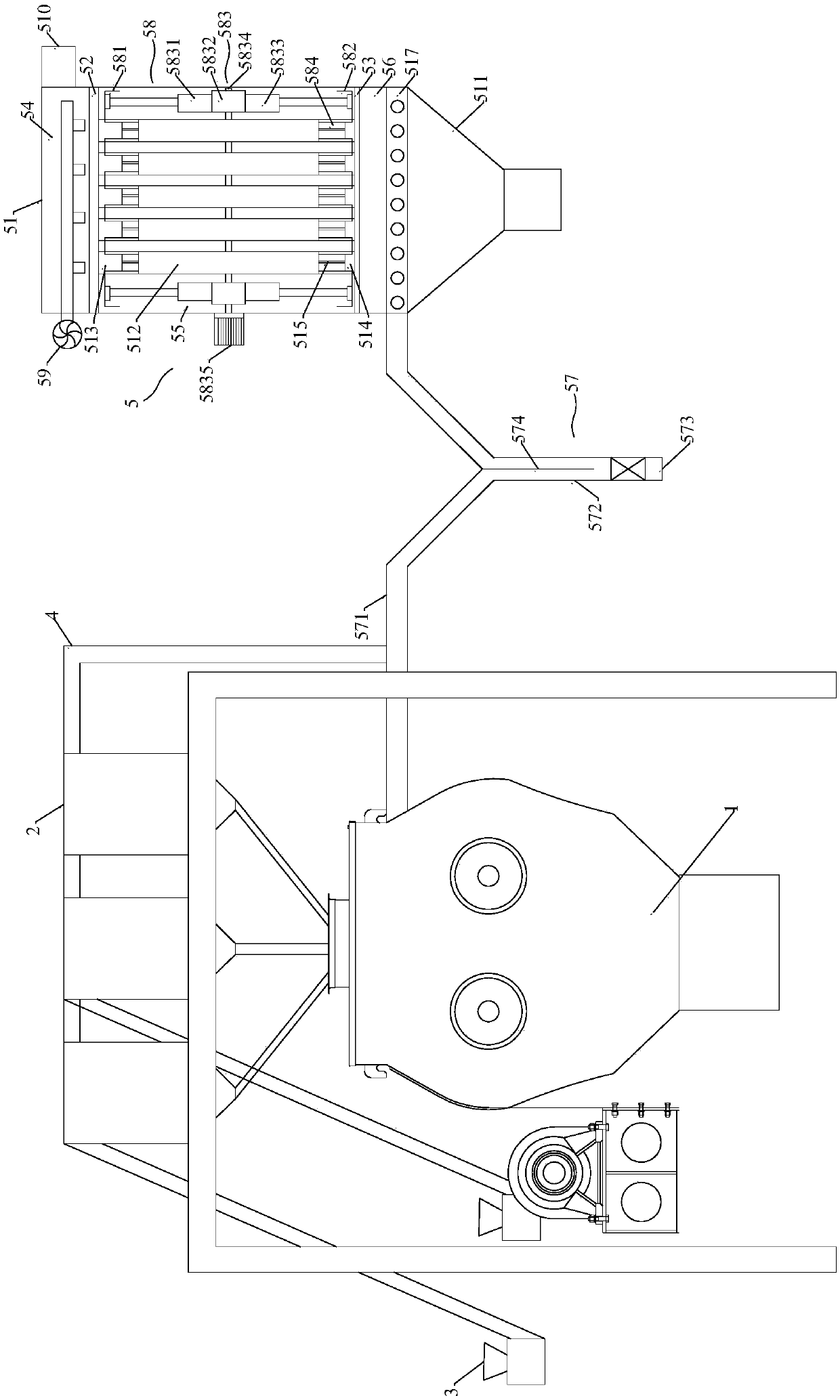 A dry powder mortar production equipment and process