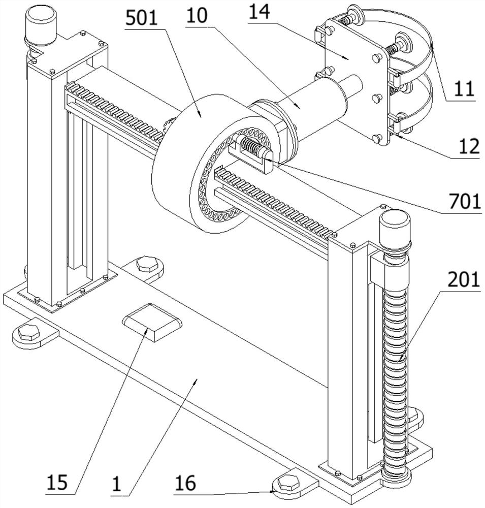 Aircraft skin part hoisting tool structure