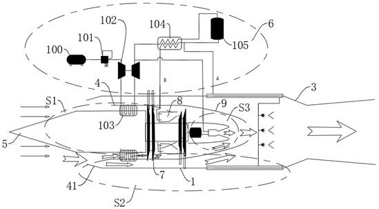 Wide-speed-range multi-working-medium efficacy matching combined power system