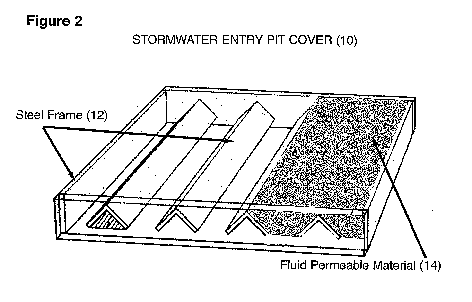 Fluid Permeable Composite Material and Process for Same