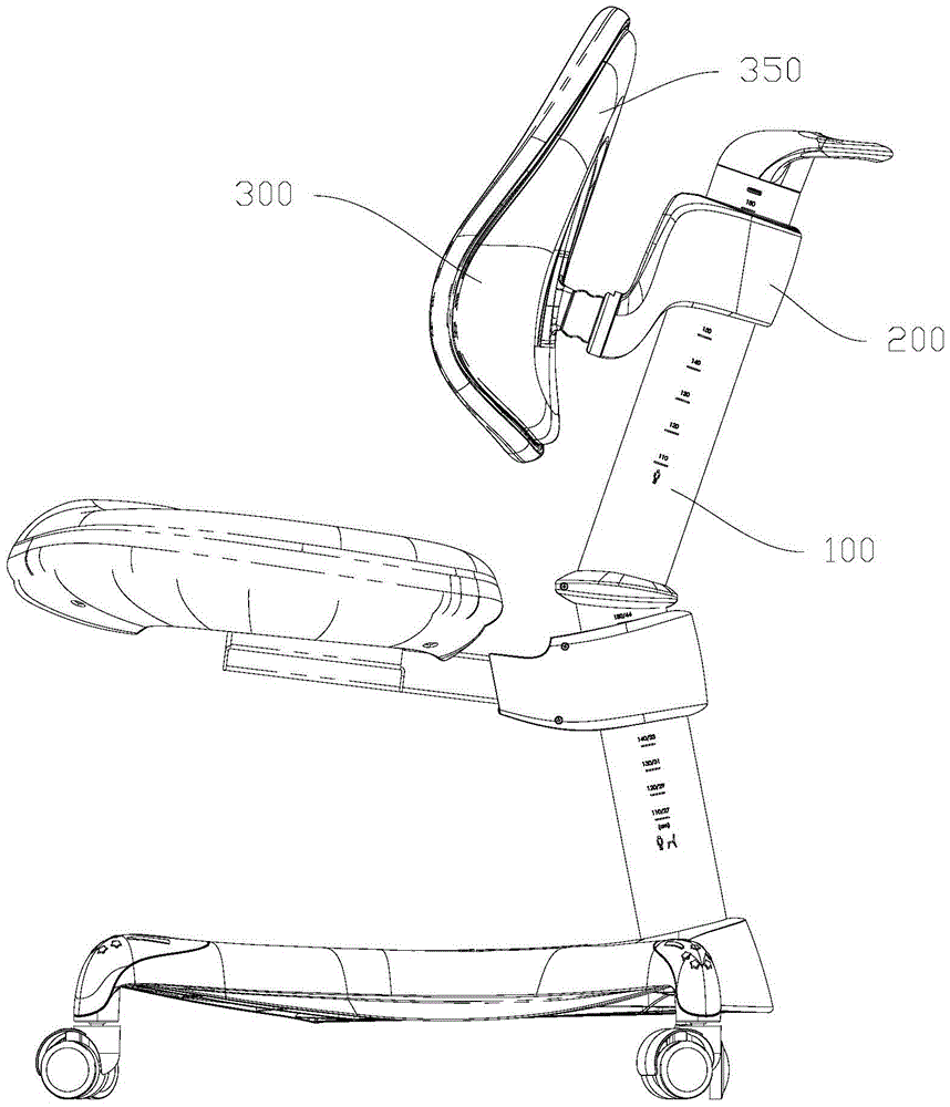 Backrest structure of adjustable seat depth seat