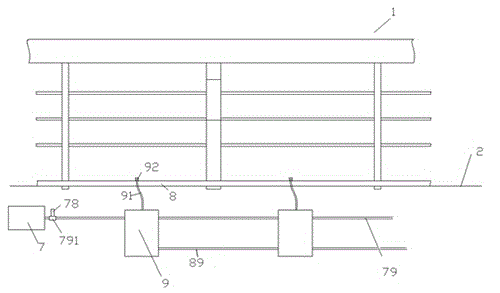 Anti-blockage cleaning apparatus for municipal bridge guardrail and using method thereof