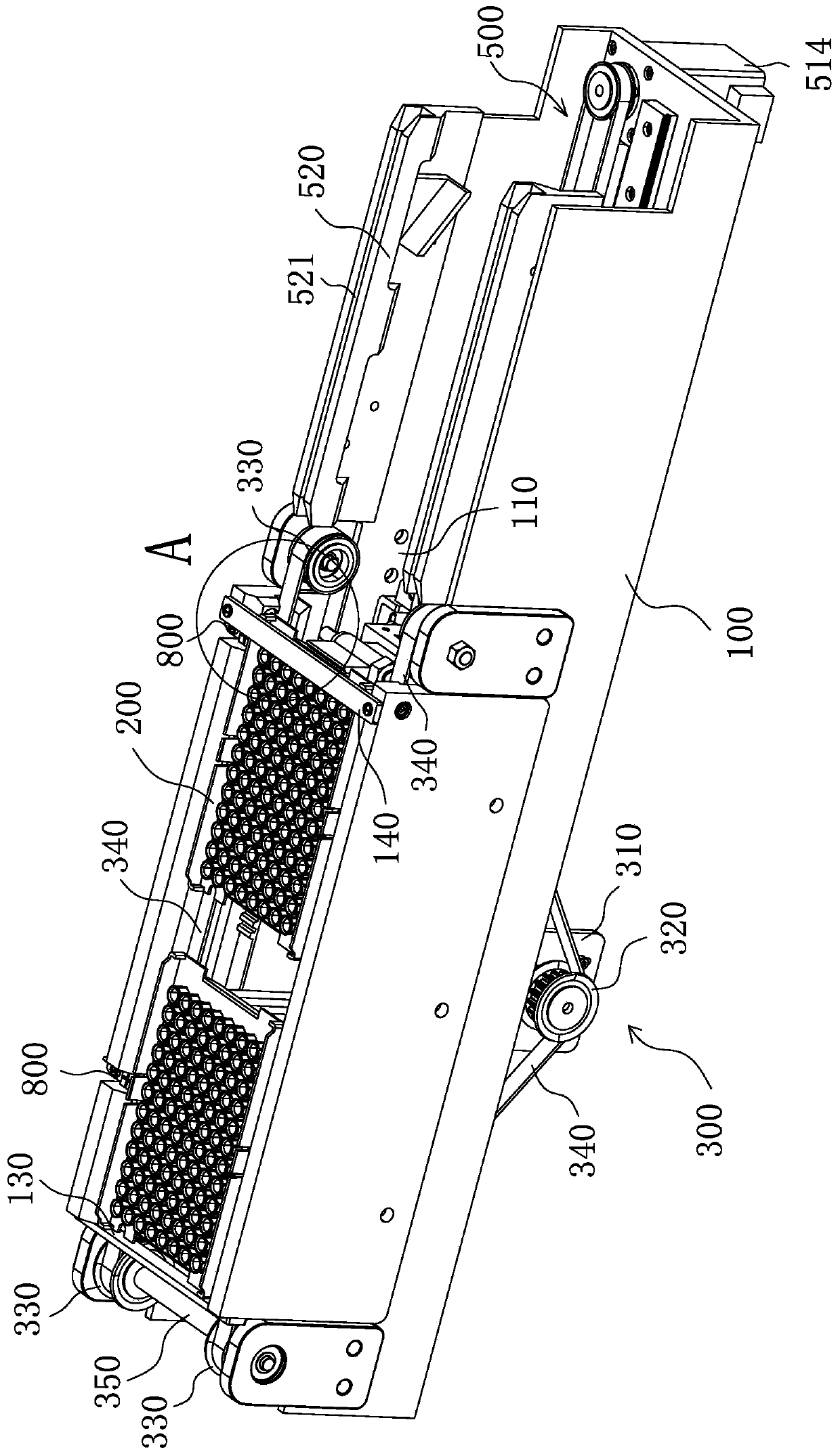Analysis instrument consumable conveying device
