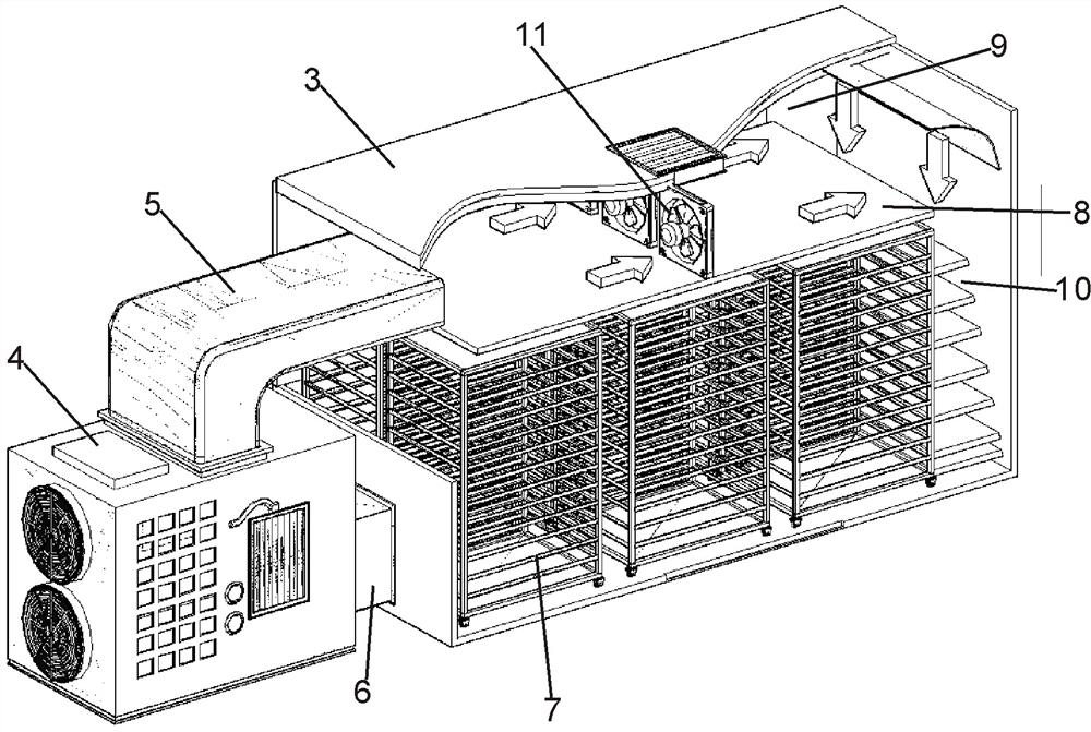 Energy-saving tobacco baking device and using method thereof