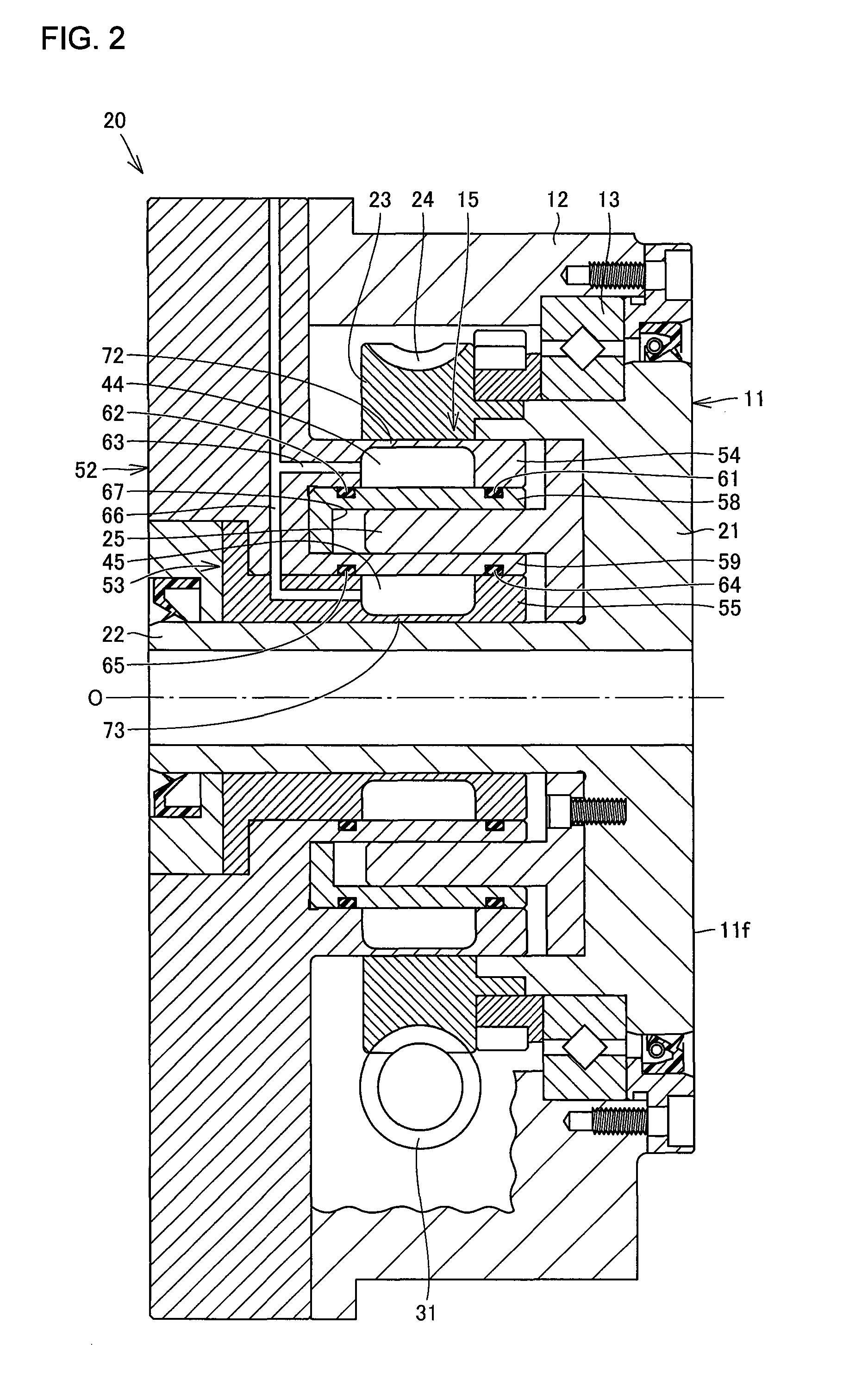 Brake structure of rotary table