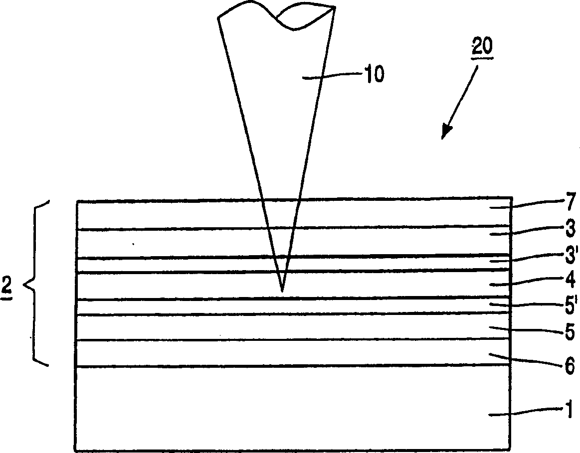 Rewritable optical data storage medium