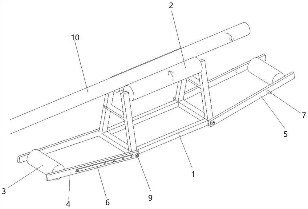 Push-pull rolling device for auxiliary rebar connection