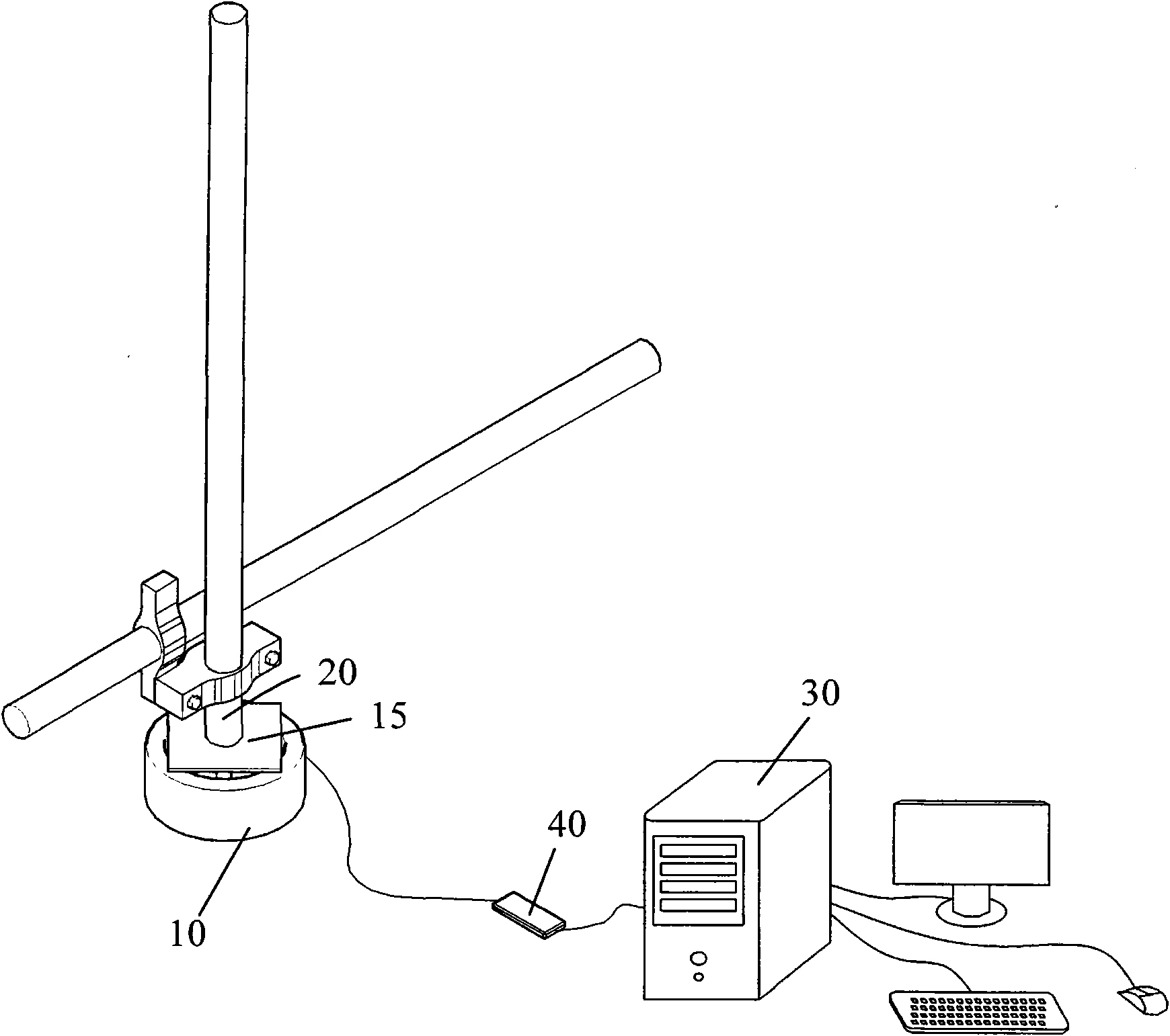 Method for monitoring axial force of scaffold upright rod