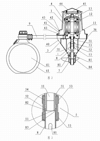 Speed reducing impeller-free aerator