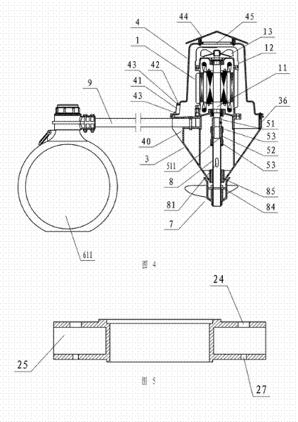 Speed reducing impeller-free aerator