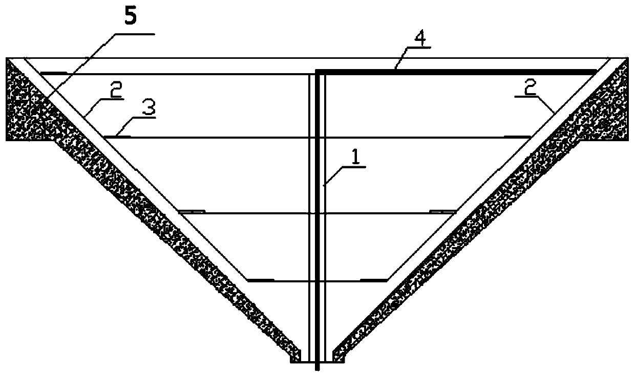 Cone bucket concrete pouring construction method