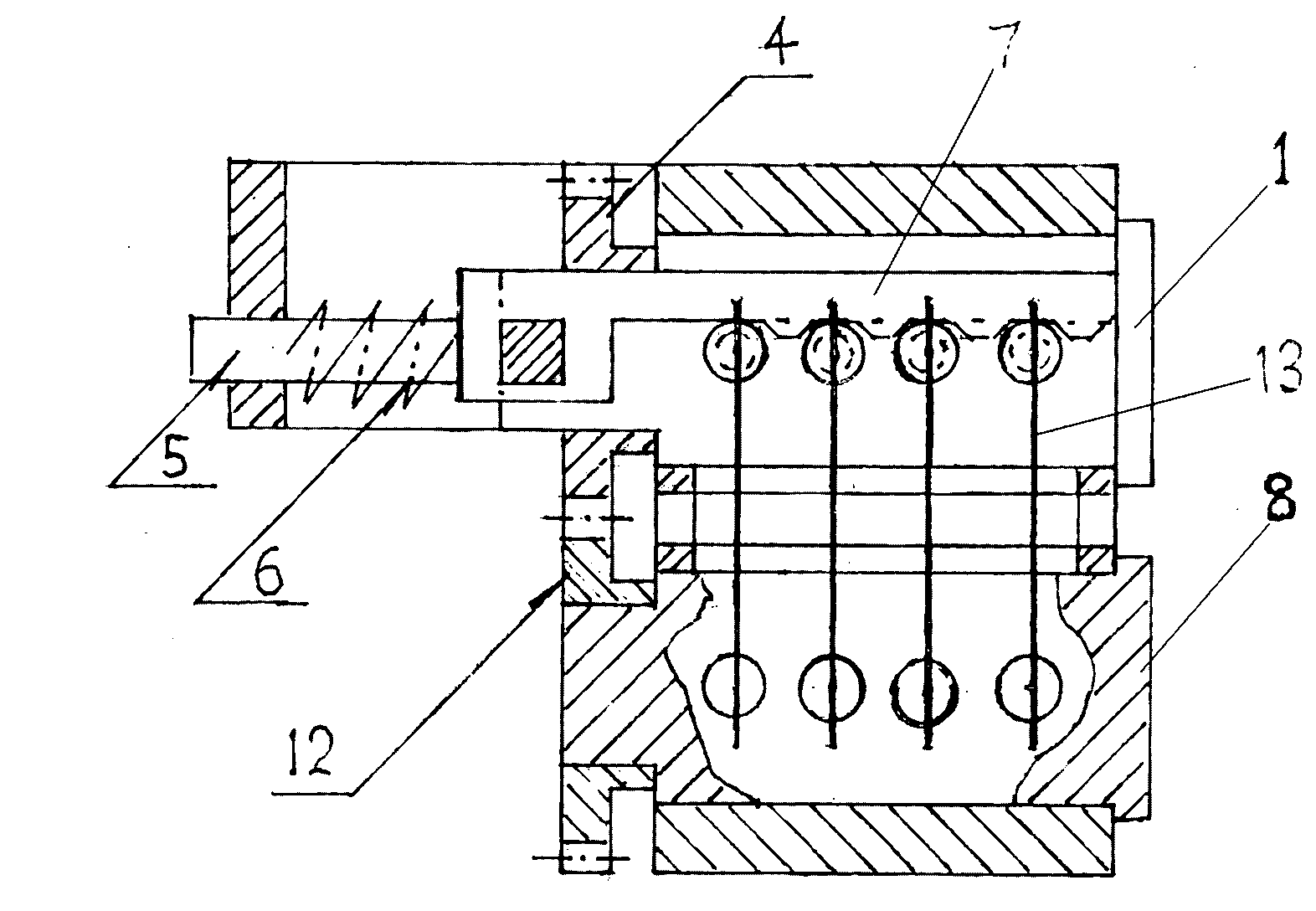 Clamping type safety lock with clamping groove upper pins