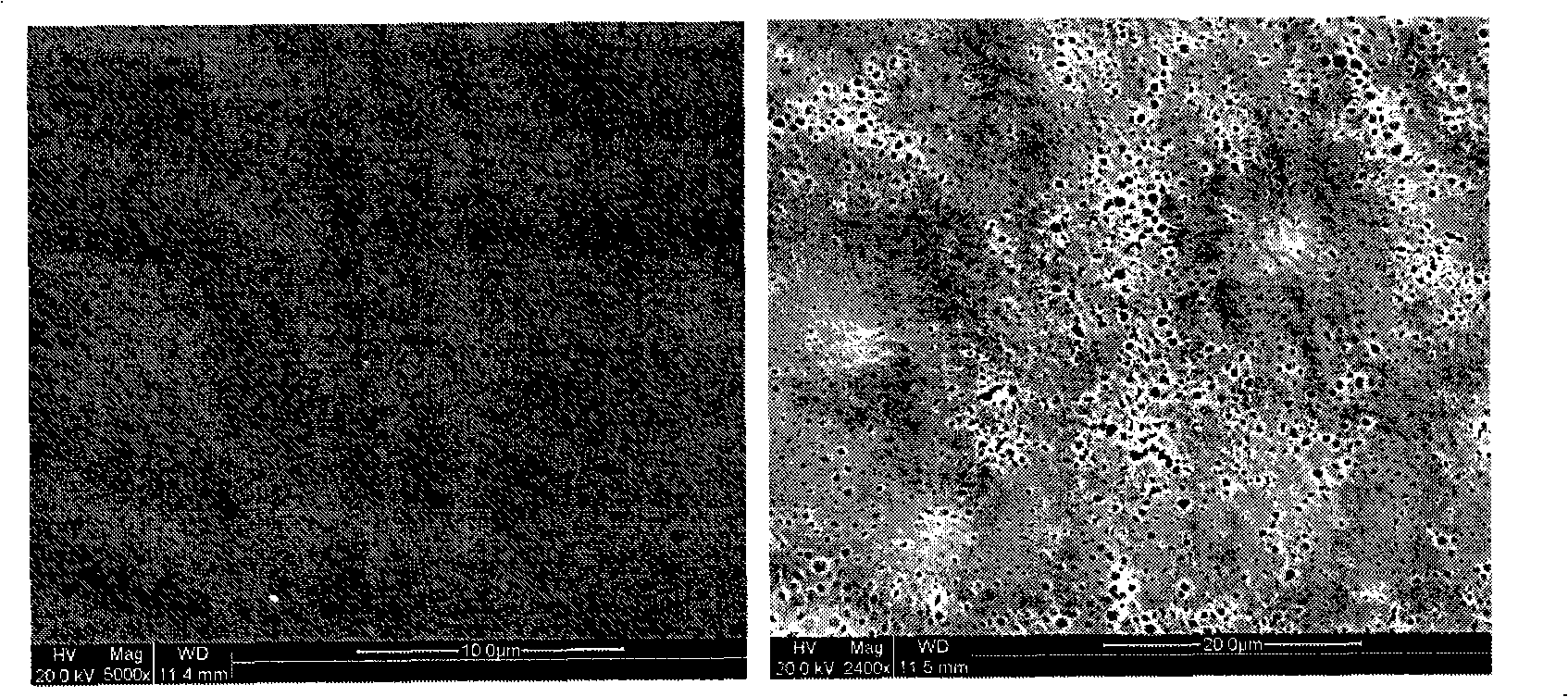 Non-crystallization permanent hydrophilic PVDF membrane material and preparation method thereof