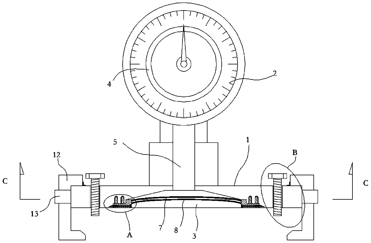 High-precision temperature compensation type pressure sensor