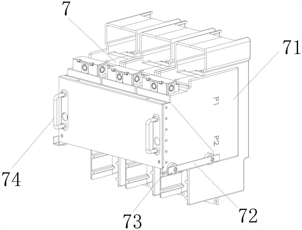 Modularized drawing type transformer for switch cabinet