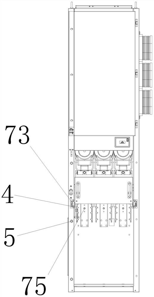 Modularized drawing type transformer for switch cabinet