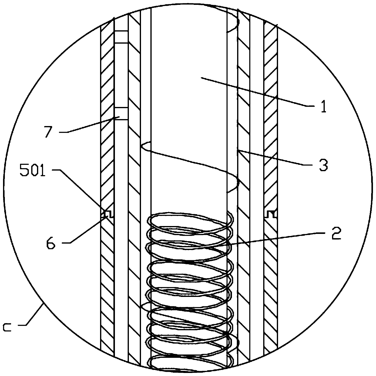 Wind-resistant and vibration-reduction bridge suspender for isolating vibration by using magnetic suspension technique