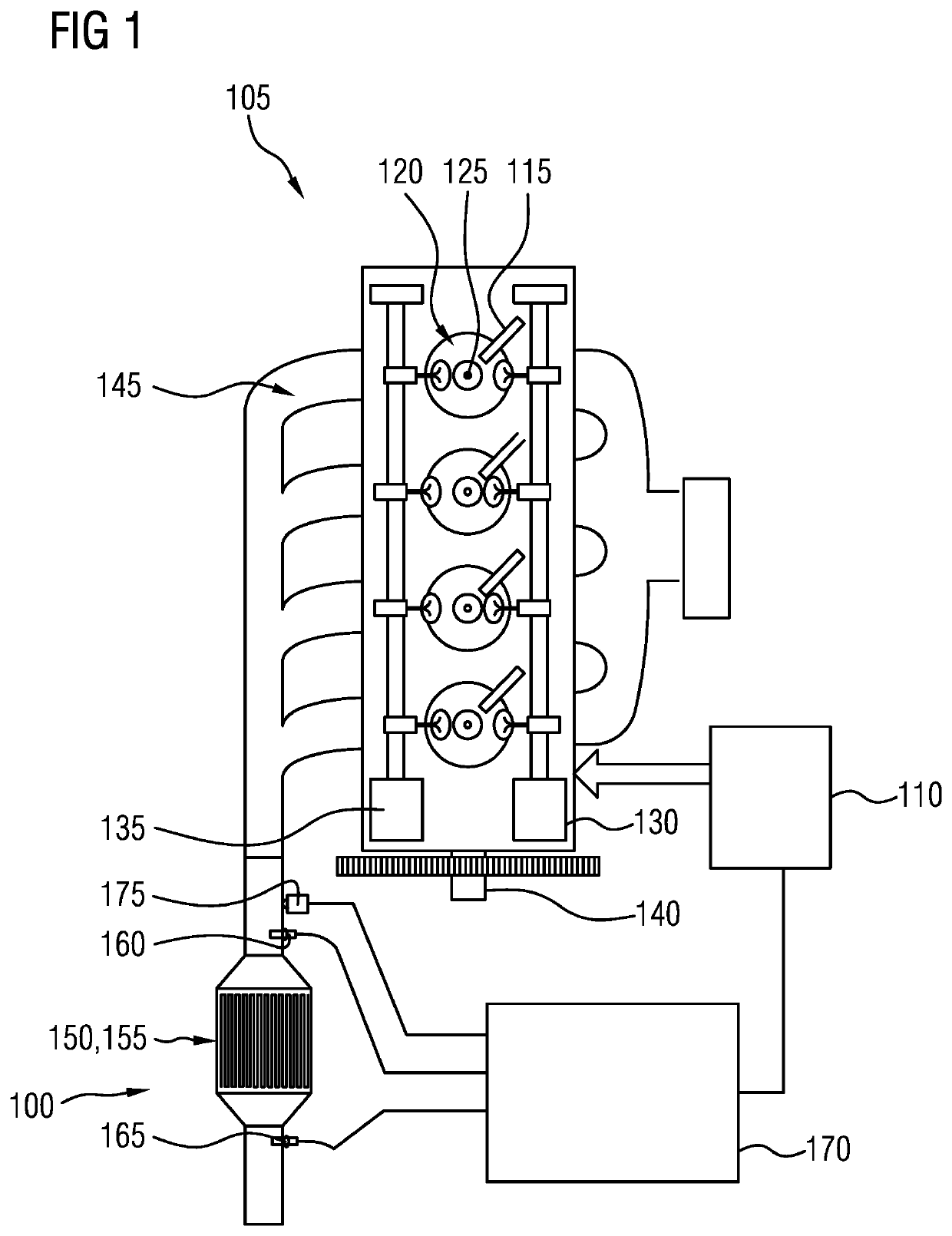 Exhaust gas treatment for an internal combustion engine