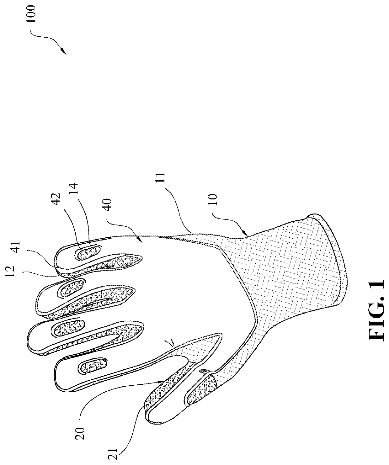 Athletic Glove Strengthened by Applying a Coating Layer