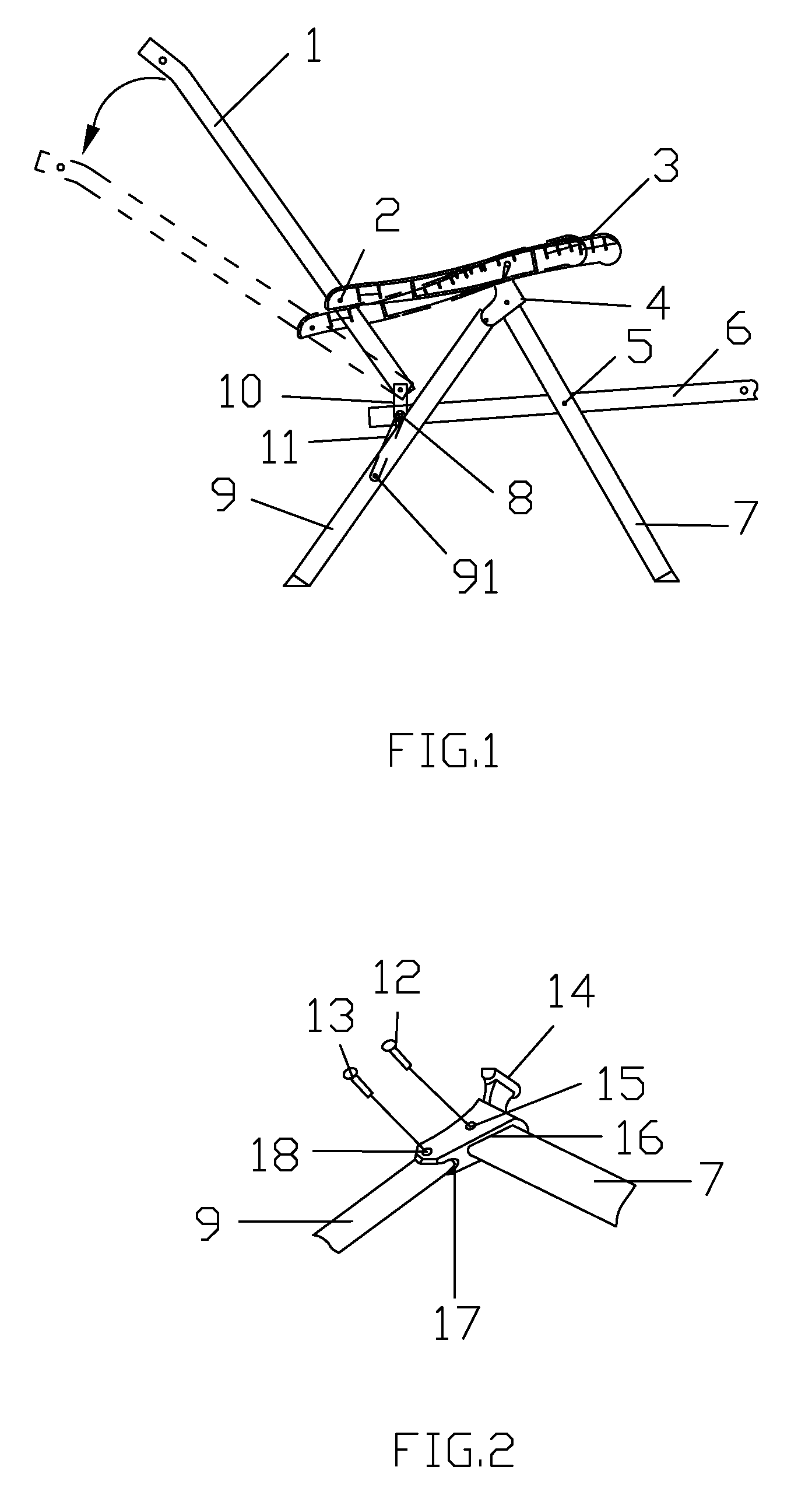 Campstool with Adjustable Armrest Positioning