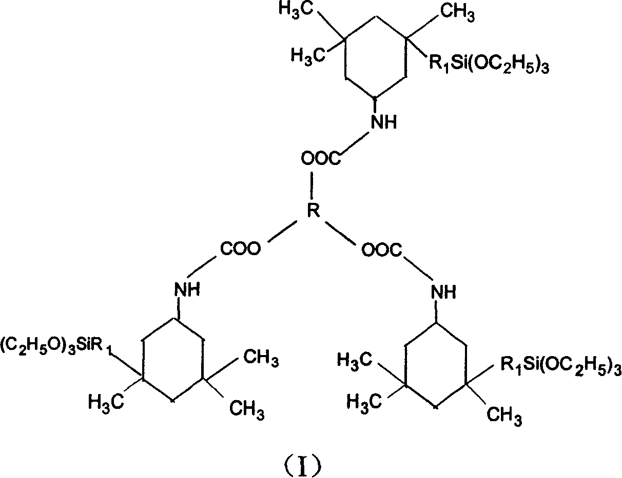 Polyurethane modified gamma-aminopropyl-triethoxy-silane precursor and its hydrolyte