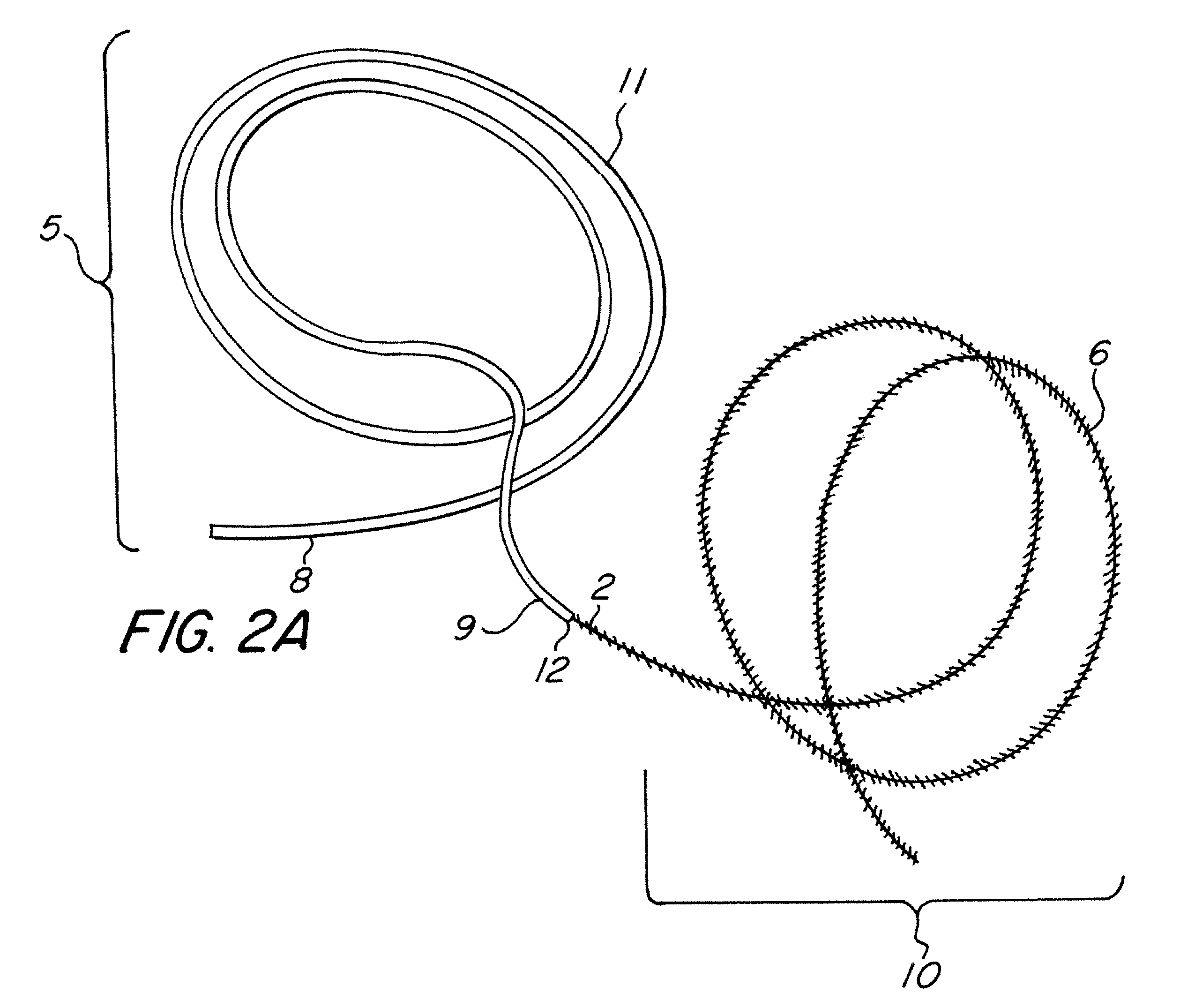 Scrubbing element with welded wire leader