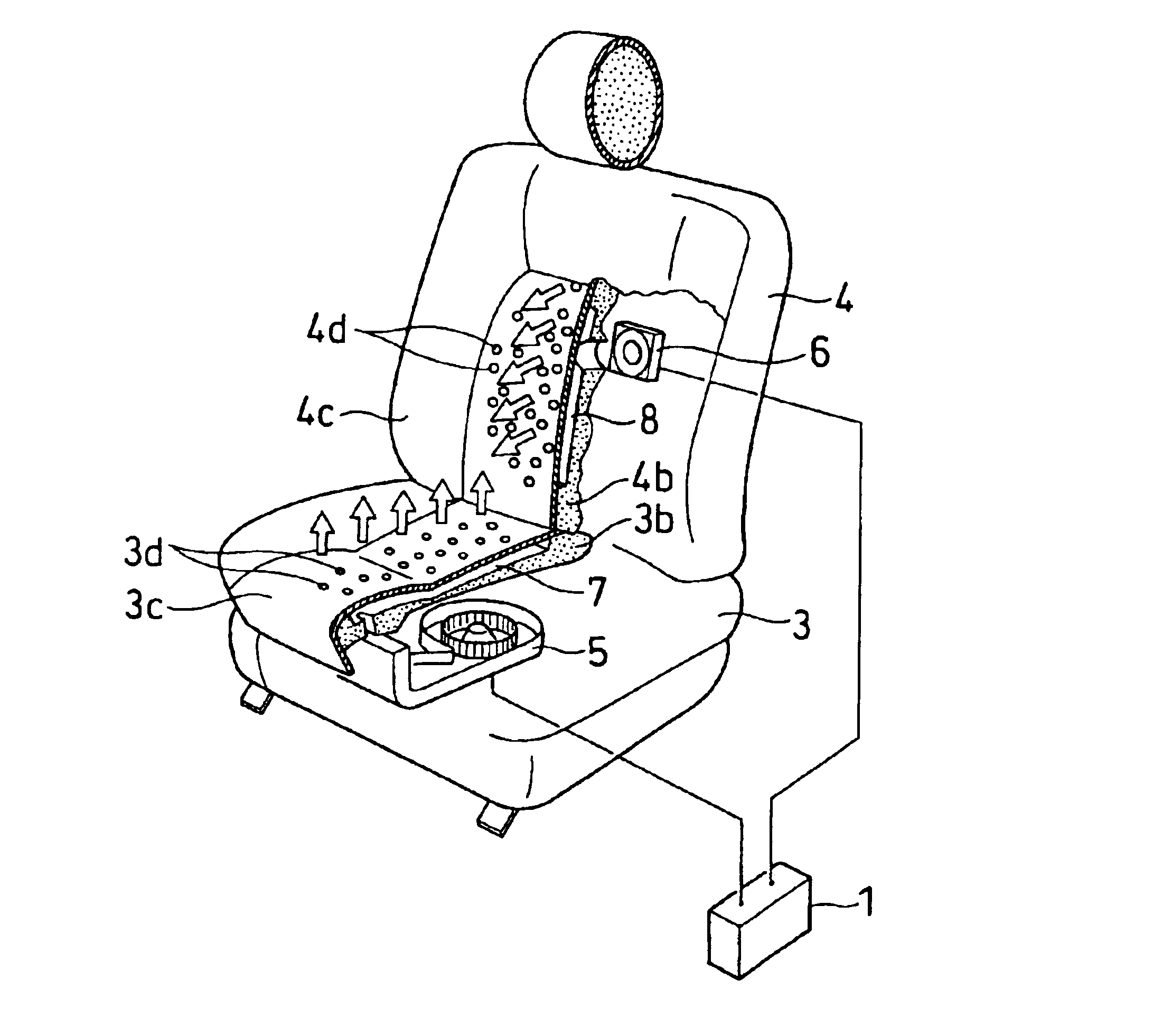 Vehicle air conditioner with seat air conditioning unit