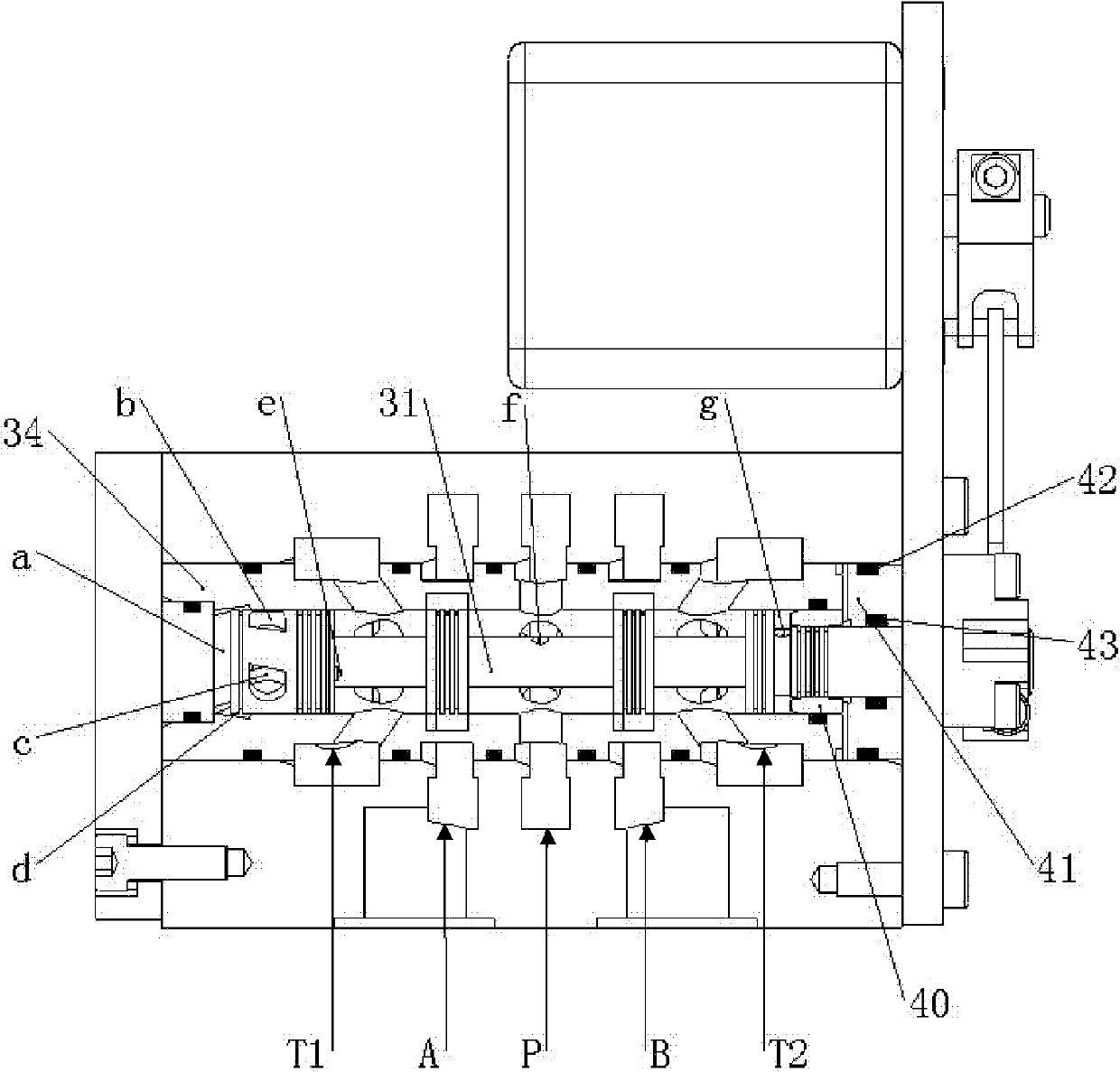 Permanent magnet zero-position retaining mechanism of two-dimensional digital servo valve
