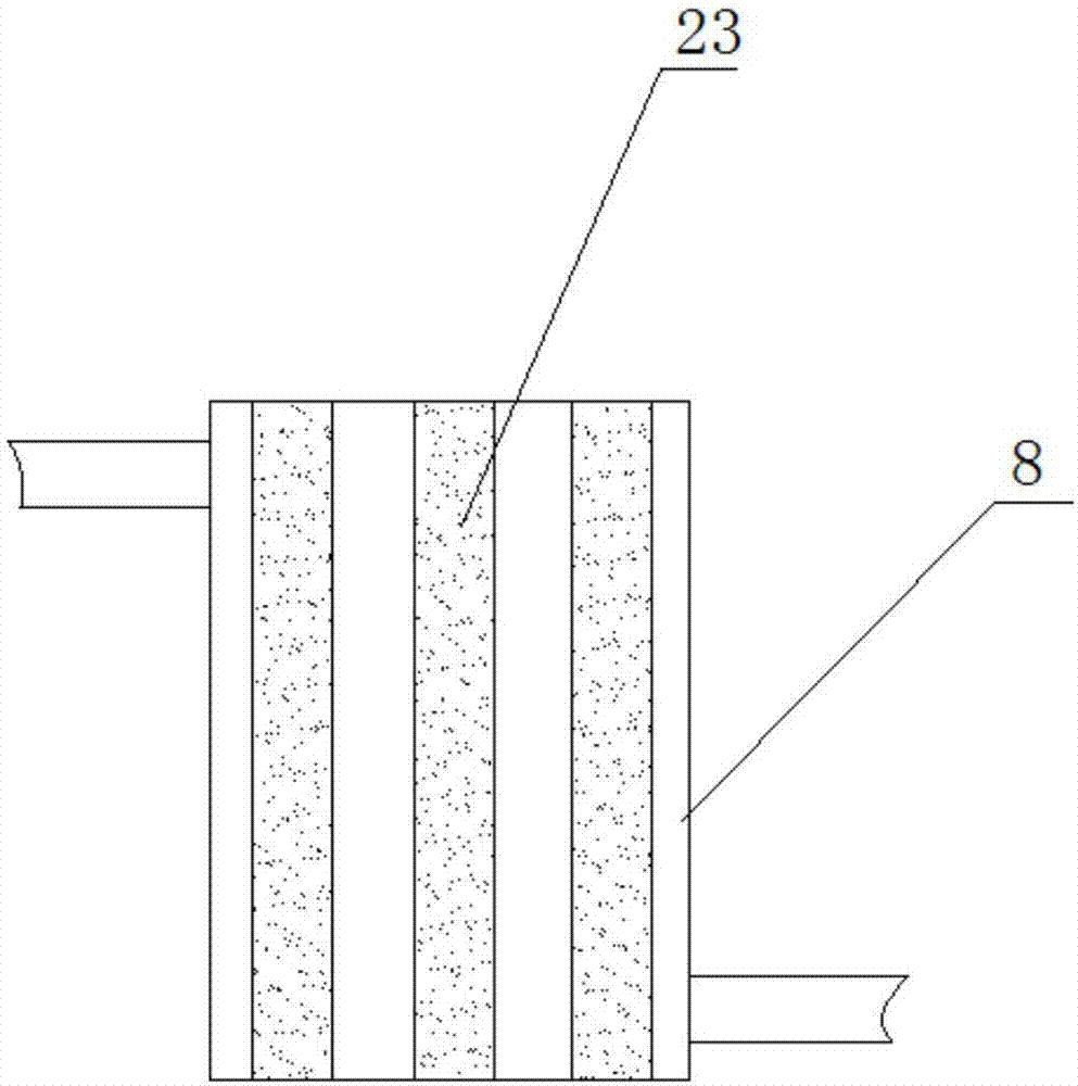 Water supply improvement device used for small ground source heat pump