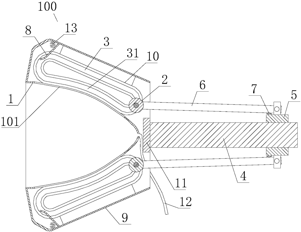 Breast massage device