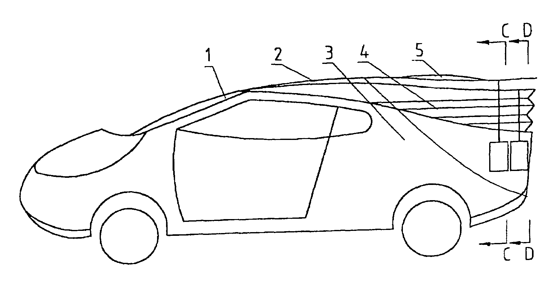 Roof cover plate for the cabin of a car