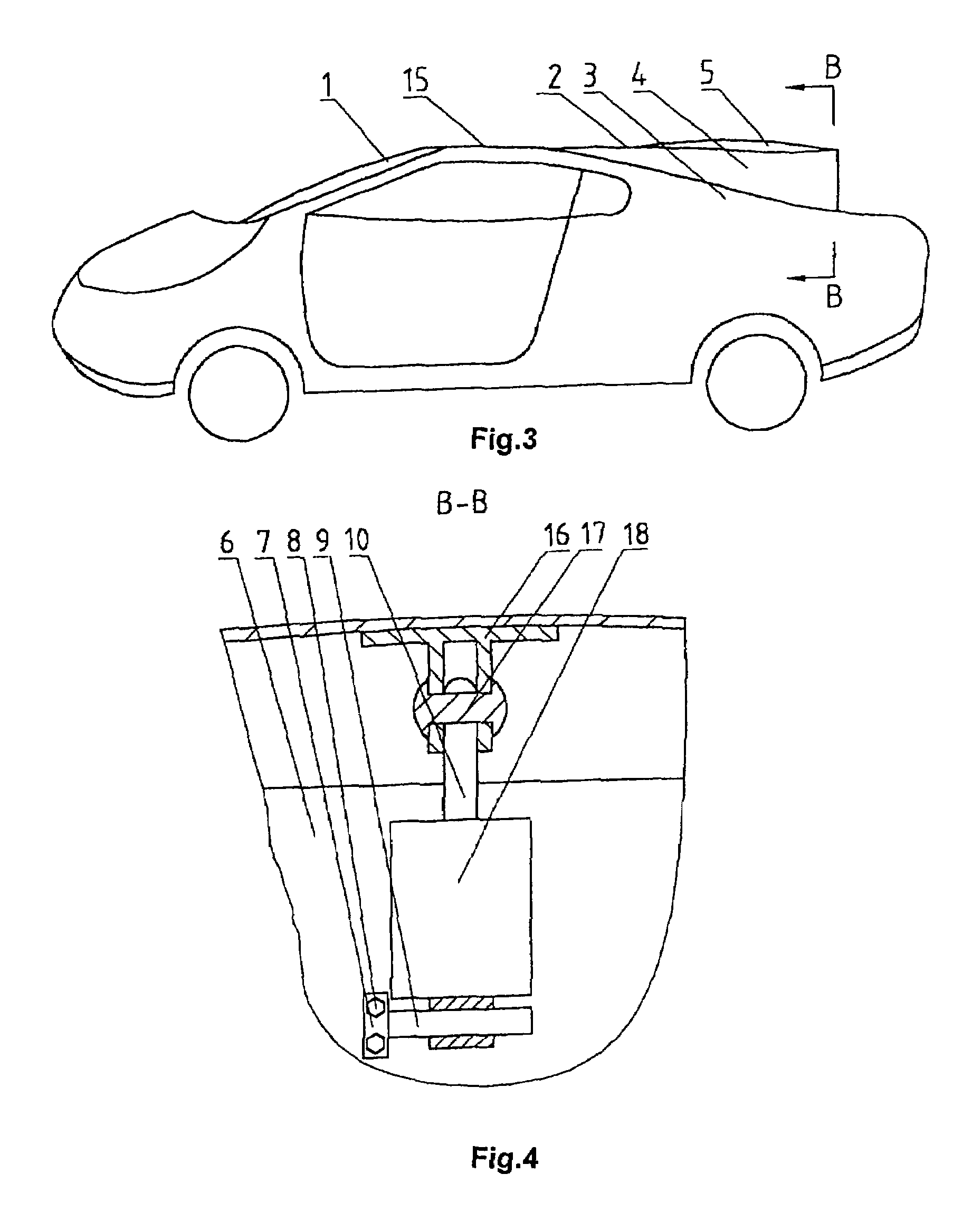 Roof cover plate for the cabin of a car
