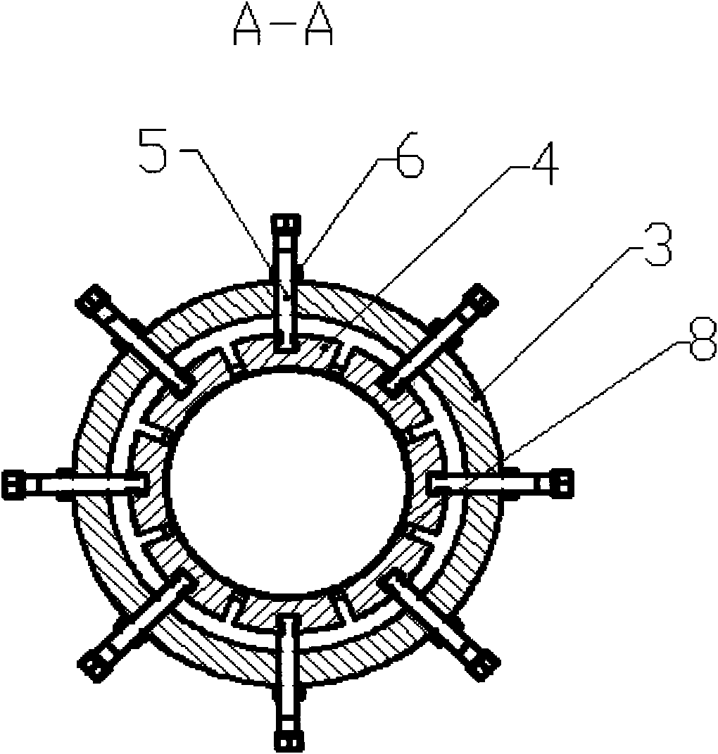 Processing method and technological equipment for cylindrical thin and long thin-walled workpiece