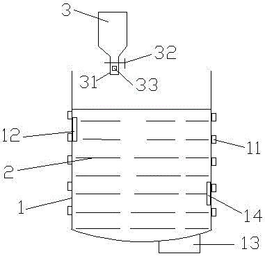 Automatic defoaming agent adding device for dispersing conductive slurry of carbon nano-tube