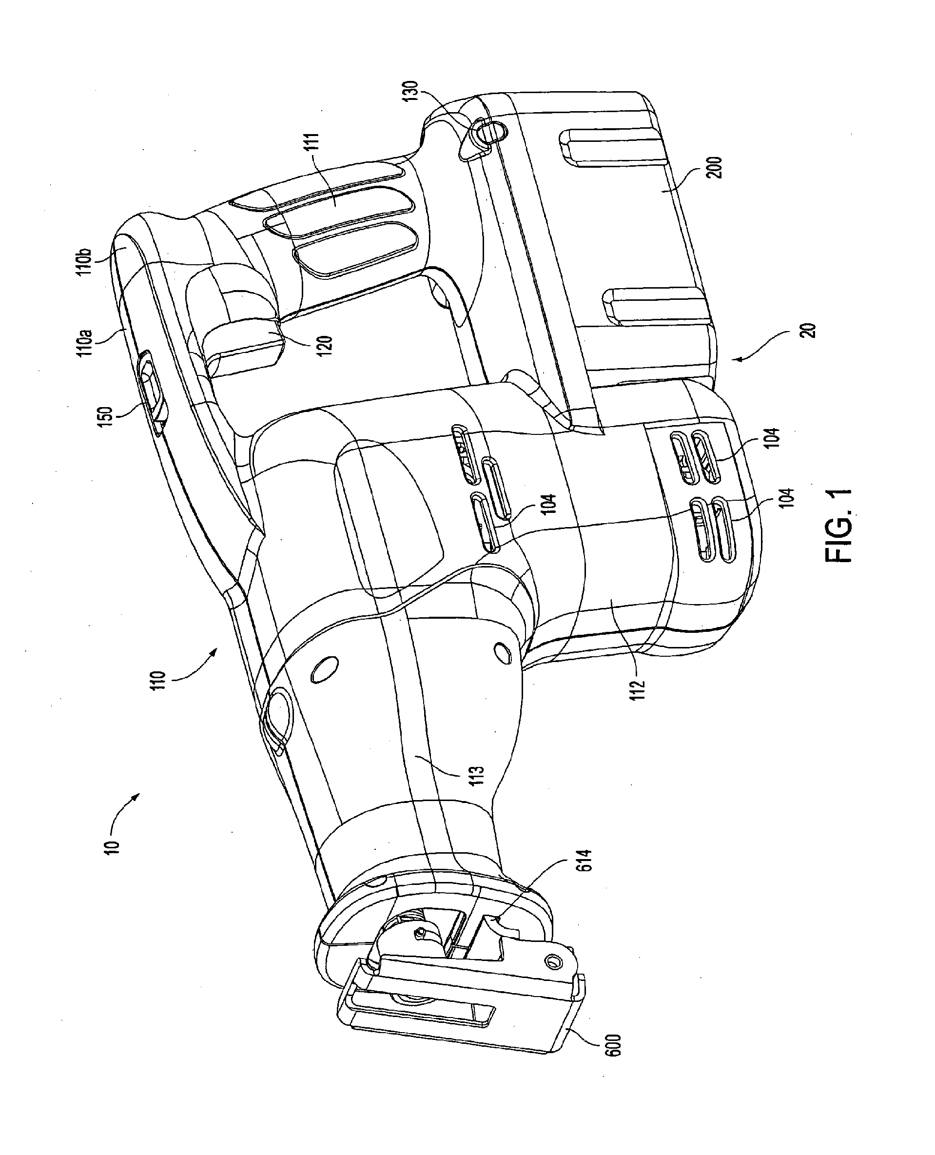 Bearing structure for a reciprocating shaft in a reciprocating saw
