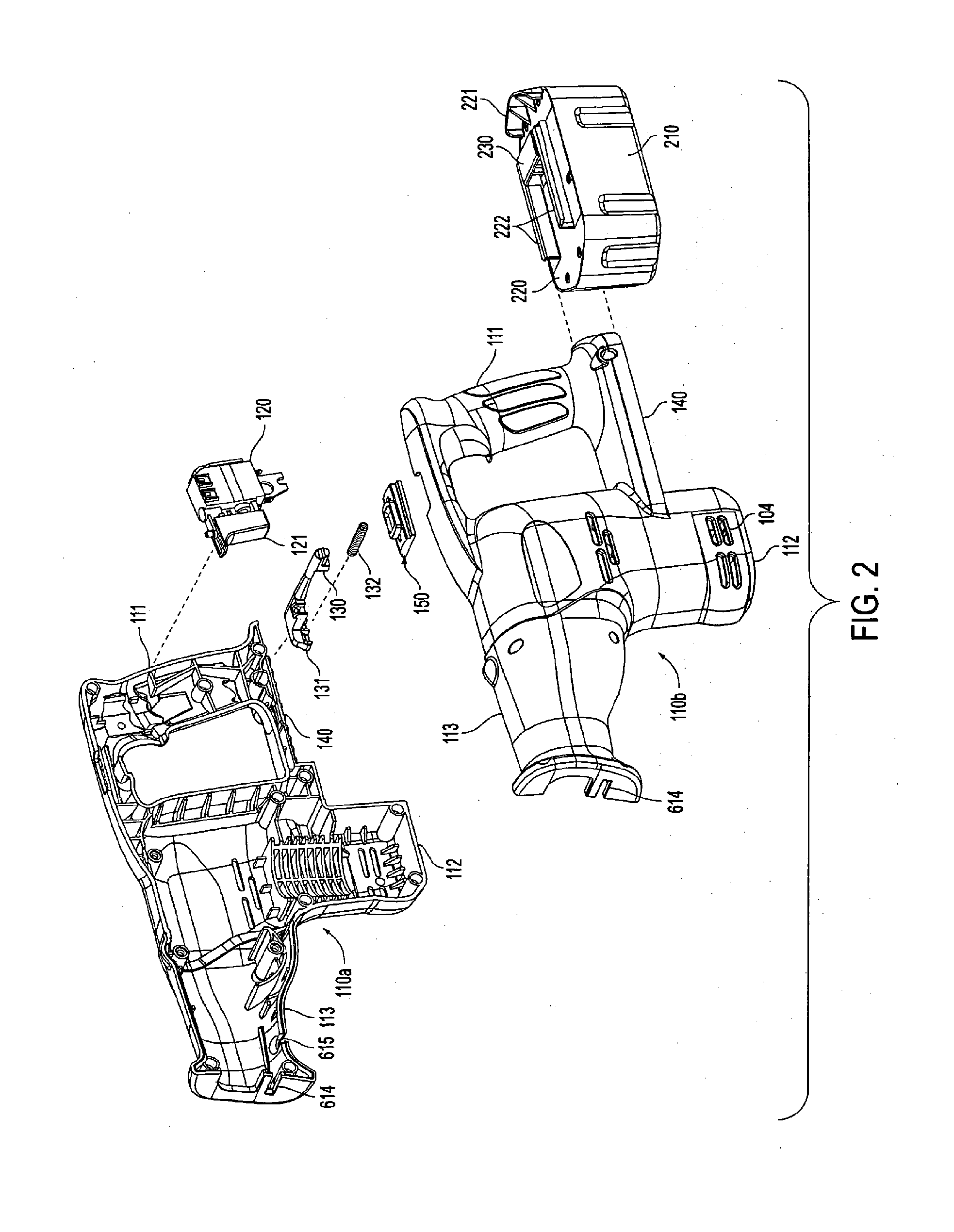 Bearing structure for a reciprocating shaft in a reciprocating saw