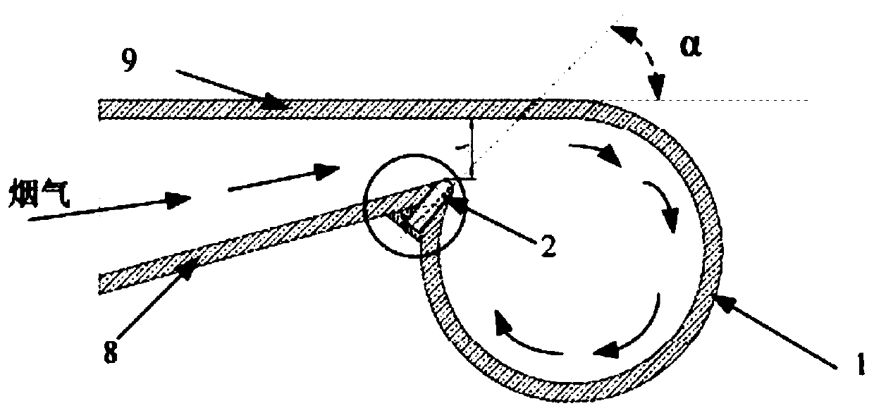 Cyclone separator and separation efficiency adjusting method thereof