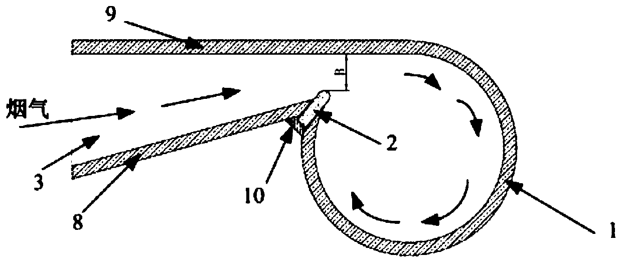 Cyclone separator and separation efficiency adjusting method thereof