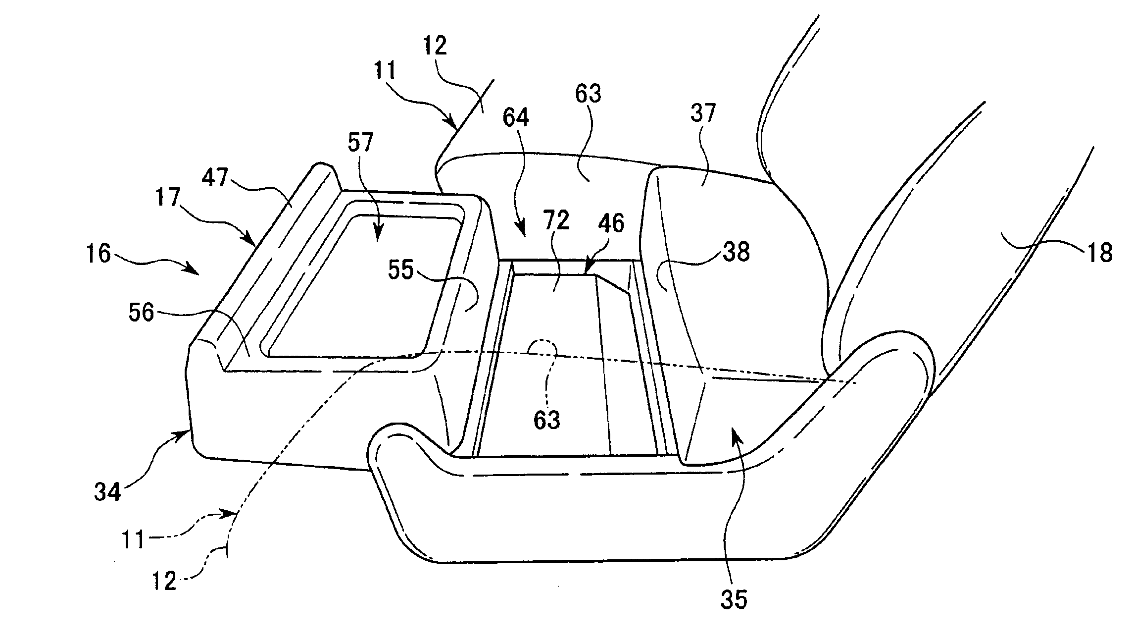 Seat structure for vehicle