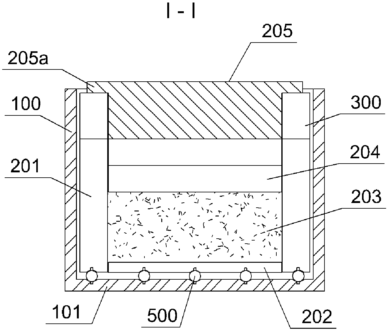 Test device and test method for horizontal stress of compacted soil