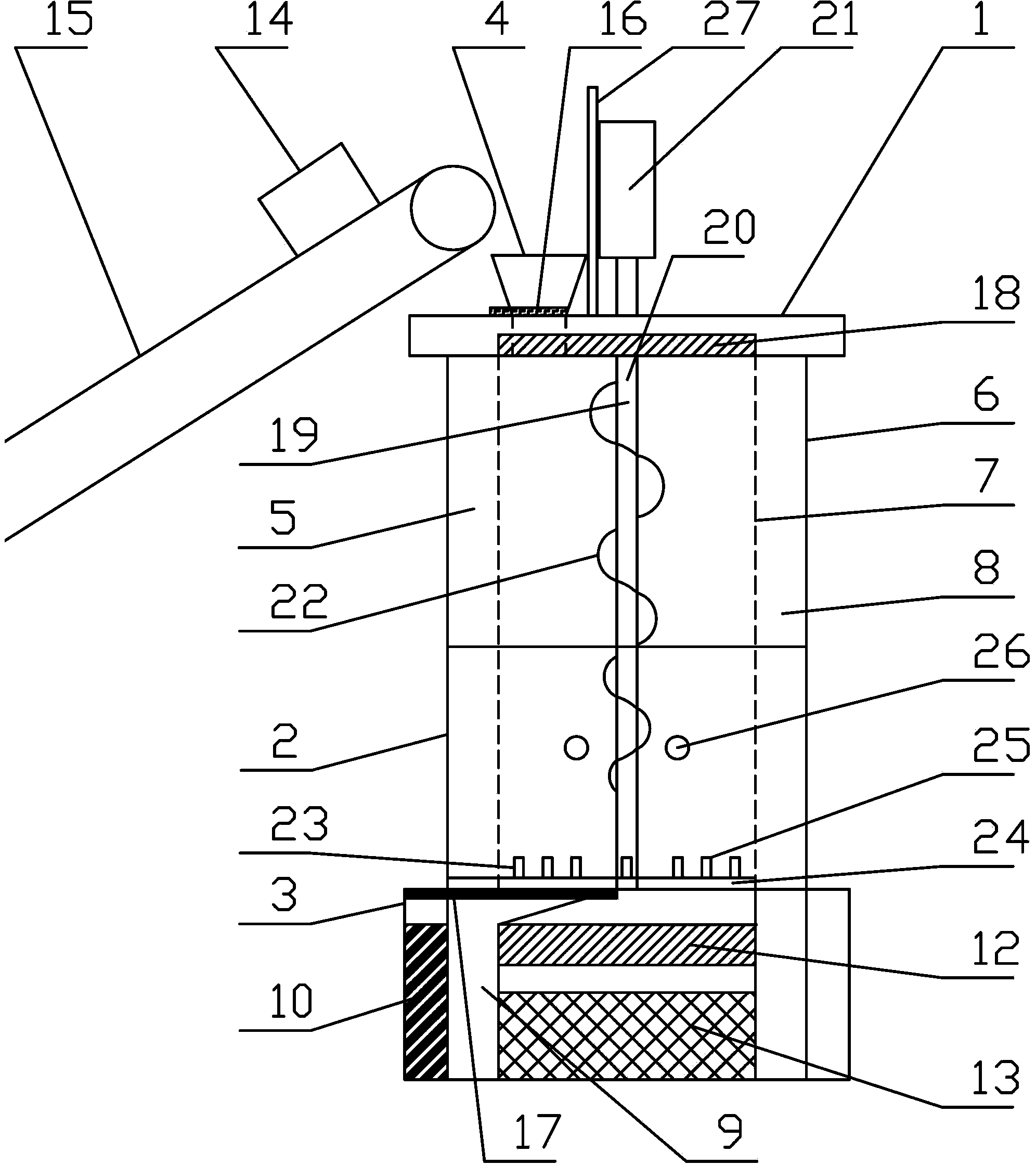 Fermenting mechanism for producing nursery stock cultivation nutrients