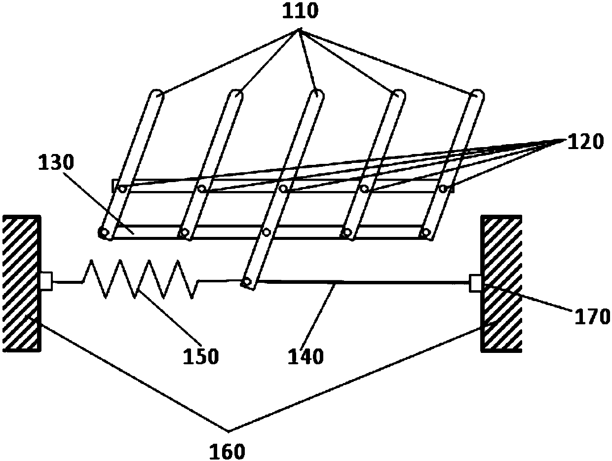 A vehicle-mounted air conditioner sweeping device driven by electronically controlled shape memory alloy