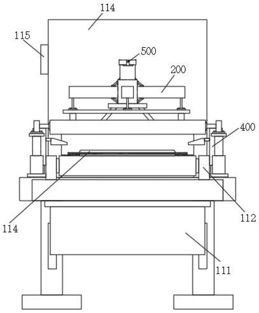 Glass laminating machine with bag sealing device